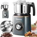 Upgraded Electric Spice Grinder, 800g Electric Grain Mill Grinder Coffee Herb Grinder with Powerful Motor, Stainless Steel Blades & Detachable Bowl, Flour Mill for Spices, Nuts, Grains, Coffee Beans