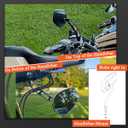 FOVPLUE Handlebar Mount Mirrors,Left & Right Side Rearview mirrors for 1982-2025 Harley Models,for CVO Dyna Electra Glide Road Glide Road King Softail Street Glide Sportster 1200 883,Gloss Black