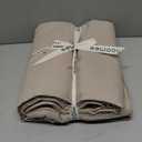 MooMee Bedding Duvet Cover Set 100% Washed Cotton Linen Like Textured Breathable Durable Soft Comfy (Heathered Tannish Linen Grey, King 104"x90")