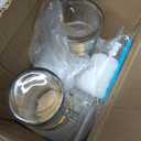 Birity 24oz Glass Cups with Lids and Straws,Glass Tumbler with Handle,2 setReusable Glass Ice Coffee Cups with Lid and Straw for Smoothies,Tea,Juice,Boba Cup for Cold & Hot Drinks,Travel Cup