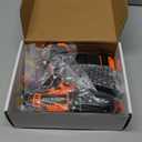 WORKBLESS 21V Power Drill Set, Cordless Drill with Battery and Charger, 3/8'' Keyless Chuck, Variable Speed, 18+1 Torque Setting and 28pcs Drilling/Driver Bits Tool Set(Orange)