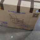 Evolur Harlow Upholstered Power Glider Recliner with USB Charging  Rocking & 275 Swivel with Smooth Glide  Greenguard Gold & FSC Certified  Modern Nursery and Living Room Chair in Grey