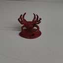 Distressed Red Decorative Cast Iron Crab Shaped Dish
