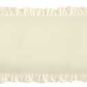 Ruffled Pillow Cases Set of 1, Beige Body Pillow Shams Brushed Microfiber Edge Ruffled Soft Pillow Cover with Envelope Closure for Bedding Decor (20"x54")