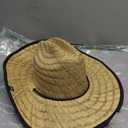 Straw Visor for Women | Packable Beach Visor & Sun Visor | Sun Protection | One Size | Hemlock (Bare Black)