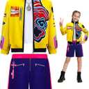Girls Stage Outfit Pop Singers Dress Up Costume , 140
