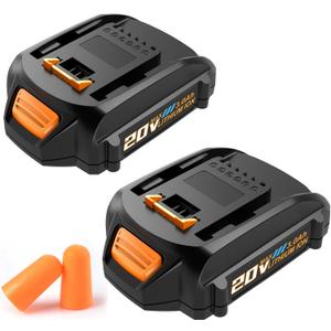 2Pack 3000mAh Battery Replacement for Worx PowerShare 20V Batteries WA3520 WA3525 WA3575 WA3669 WG151s WG155s WG251s WG255s WG540s WG545s WG890 WG891