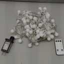 JMEXSUSS 100 LED Connectable Globe String Lights Indoor Bedroom, 33ft Warm White Christmas Lights Plug in with Remote, 8 Modes Hanging Fairy Light Outdoor for Room Classroom Party Valentine Day Decor