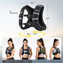 PACEARTH Weighted Vest,12lb Weight Vest with Reflective Stripe, Body Weight Vests for Women, Men, Weight Loss Workout, Strength Training, Running, Walking, Jogging