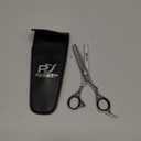 Professional Thinning Scissors  Premium Japanese 440C Steel Barber Shears  Precision Texturizing for Salon & Home Use (SILVER, 6.5)