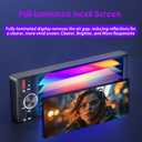 [inCell Touchscreen] 6.36" Single Din Car Stereo with Wireless/Wired CarPlay & Android Auto, 240W DSP Powerful Sound with EQ, MirrorLink, Bluetooth HandsFree, 12LED Backup Camera, AM/FM Radio