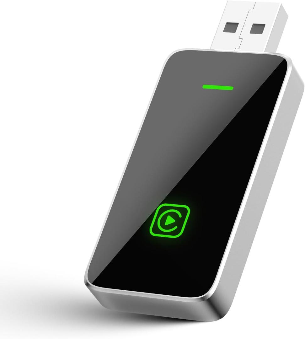 Carplay Wireless Adapter for Apple, Upgrade Wired to Wireless Car Play Adapter, Plug & Play, Stable Control & No Delay,Car Play Dongle Stick Only for Apple Wired CarPlay Cars & for iPhone iOS 10+