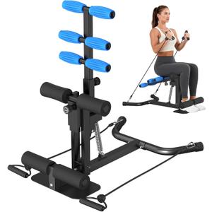 DERACY Squat Machine, Adjustable Leg Workout Equipment, Deep Squat Machine for Women Men, Glutes Exercise Machine for Home Gym