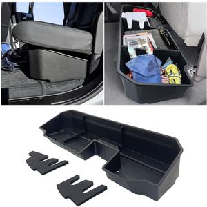 Car Underseat Storage Box Fitment for Chevy Silverado/GMC Sierra 1500 2500HD 3500HD (2019-2026 4-Door Models)