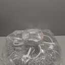 Caged Crystal Ceiling Fans with Lights and Remote,20" Flush Mount Low Profile Ceiling Fan with Light,6 Speed Enclosed Ceiling Fan with Reversible Motor for Bedroom Living Room|(4 E26 Bulbs Included)