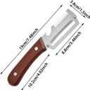 Multifunctional Vegetable Peeler for Kitchen, 2026 New 3 in 1 Stainless Steel Blade with Wooden Handle and Bottle Opener, Ultra-Sharp Kitchen Tool for Fruits and Vegetables