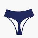 Kepblom Women's Thong Rave Bottoms High Waisted Bikini Bottom High Cut Panties for Dance Festival XL