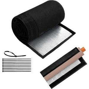 3 Layers HVAC Copper Pipe Insulation Cover, 72x10.2 Inch 600D Oxford AC Pipe Insulation Covers for Outside,Flexible Copper Line Insulation Sleeve for Central Air Conditioning Mini Splits