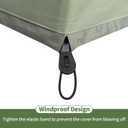 Air Conditioner Cover for Outside Units, 24 inch Outdoor AC Cover for Outside Unit Windproof, 600D Heavy Duty Oxford Fabric Fits up to 24" x 24" x 30"