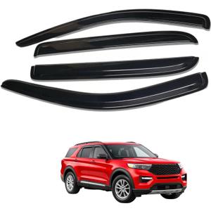 Tape-On Window Visors 4PCS Compatible with 2020-2026 Ford Explorer