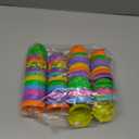 WODMAZ 72Pcs Plastic Printed Bright Easter Eggs, Assorted Colorful Plastic Easter Eggs Bulk for Easter Basket Stuffers Fillers, Easter Party Favors Classroom Prize Supplies