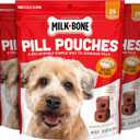 Milk-Bone Pill Pouches with Real Chicken Dog Treats, 6 Ounce Bag (Pack of 5), BB January 7 2027
