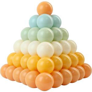 Ball Pit Balls, Safe Non-Toxic BPA-Free Crush-Proof Plastic Balls for Toddlers, Gift for Kids Birthday & Christmas, for Indoor Playpens, Party Decorations & Amusement Activities (100PCS, Orange)