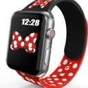 Compatible Apple Watch Bands, Silicone for iWatch Series 6 5 4 SE 3 2, 38mm 40mm 41mm 42mm 44mm 45mm Girls Women