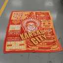 Mdyuzfk Football Throw Blanket 50"X 60" for Fans Gifts City Football Blanket Flannel Throw Blanket for Men Women Youth Kids Red Sofa Bed Couch Living Room (Kc)