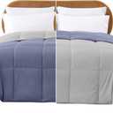 Modern Threads Down Alternative Reversible Comforter Deep Blue/Silver Twin