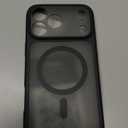 TOCOL for iPhone 17 Pro Max Case, Compatible with Magsafe, Full Camera Protection, Built-in Magnets, Translucent Matte for iPhone 17 Pro Max Phone Case 6.9 inch (Black)