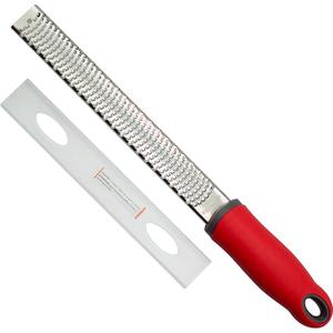 Culinary Fresh Lemon Zester & Cheese Grater with Razor Sharp Stainless Steel Blade: 1 Pack
