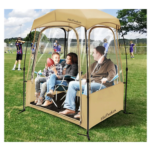 Sports Tent, Instant Weather Proof Pod, Pop Up Bubble Clear View Tent, Sports Pod with Extra Top Cover for Soccer, Football, Softball Games, and Other Outdoor Events, Baobrava, MioTsukus