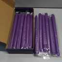 KONNI 0.8710 Inch Purple Taper Candles, Unscented and Smokeless Tall Candlesticks, 10 Pack Tapered Candles with Cotton Wicks, Long Burning, Ideal for Weddings, Dinner Parties, and Home Dcor