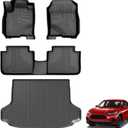 for 2026 HRV Floor Mats: All Weather Floor Mats & Cargo Liner Custom Fit 2023-2025 2026 Honda HRV (Include Hybrid) & Acura ADX 2025-2026: Anti Skid 1st & 2nd Row & Trunk Mat for HR-V Accessories