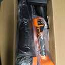Cordless Leaf Blower and Snow Blower with 2 * 4.0Ah Batteries - All-Season Lawn, Patio, Walkway and Snow Removal. Powerful 2-Speed Motor, Extended Nozzle, Ergonomic Handle(Orange)