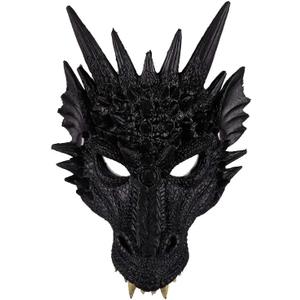 BaronHong Dragon Halloween Cosplay Mask Foam Rubber Cosplay Costume Accessory (Medium)