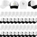 Hercicy 40 Pack Sublimation Blank Trucker Hat Bulk Wholesale Mesh Baseball Cap for Women Men DIY Hat Bar Party