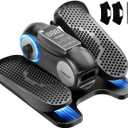 Under Desk Elliptical Machine, Elliptical Leg Exerciser as Seen on TV for Senior with Remote Control, Portable Quiet Electric Seated Pedal and 12 Adjustable Speed, Black