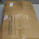 STORAGE MANIAC Commercial Laundry Hamper with Heavy Duty Steel Frame, 74 Gal. Industrial Laundry Basket Cart with Wheels for Hotel, Home, Laundry Room, Big Large Clothes Sorter, 2 Section Beige/Black