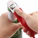 3 Pack Bottle Openers,Beer Bottle Openers, Speed Openers, Stainless Steel Flat Bottle Opener with Exquisite Packaging, for Kitchen, Bar or Restaurant 7 inches Red, Black, Blue