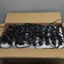 C9 Christmas String Lights Outdoor 100ft Vintage Christmas Tree Lights for Indoor Outdoor Roofline Patio Room Holiday Party Backyard Xmas Decoration, Black Wire, 100+4 Bulbs, Not Connectable