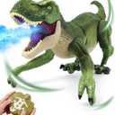BEMITON Remote Control Dinosaur Toy - Birthday Gifts for 4-7 8-12 Year Old Boys, 2.4GHZ Electronic RC Walking Dino with Spray & Light & Roar for Kids Age 4-12