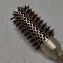 Round Barrel Anti-Static Hair Brush with Boar Bristles, Nano Thermal Ceramic Ionic Tech | For Extra Shine | Protect Hair, Enhance Texture, For Straightening & Drying (1 1/4 inch)