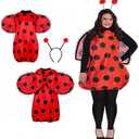 ZAALELP Womens Halloween Costumes Cute Funny Ladybug cosplay Costumes