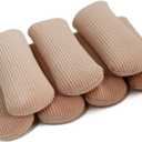 ERGOfoot 6 Pack Toe Caps Close Finger Toe Sleeve Tubes Toe Protectors Gel Rubbing Tube to Prevent Bunions, Hammertoes, Callus, Corn, Blisters(Diameter 2.5cm)