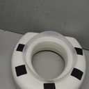 HealthSmart Enhanced Comfort 5" Raised (Round) Toilet Seat Risers for Seniors 5 Slip Resistant Pads FSA/HSA Eligible Padded Toilet Seat Elevation 15.7 x 15.2 x 6.1