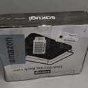 Sakugi Stainless Steel Dish Drying Rack for Kitchen Counter, Sink Organization and Storage Essentials with Silverware & Utensil Holder, Home and Apartment Decor, 12''W x 15.5''L, White