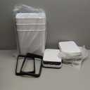 3 Pack Bathroom Trash Can 2.6 Gallon Small Touchless Automatic Motion Sensor Trash Cans Slim Waterproof Garbage Bin with Lid for Kitchen, Office, Bedroom White