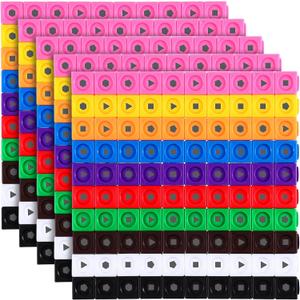 Libima 500 Pieces Math Cubes Set Learning Linking Manipulative Educational Cube Stem Connecting Cube Number Counting Cubes Blocks